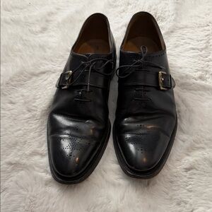 Men's Black Leather Dress Shoes